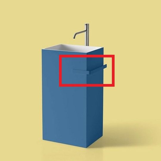 Полотенцедержатель для раковини Antonio Lupi Fold, синій (FOLDVE Mirtillo) Полотенцедержателі Antonio Lupi