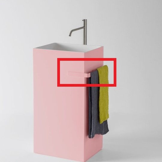 Полотенцедержатель для раковини Antonio Lupi Fold, рожевий (FOLDVE Cipria) Полотенцедержателі Antonio Lupi