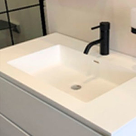 Раковина iStone Illumina, Matte White (WD38446f) На столешницу, На тумбу Прямоугольные
