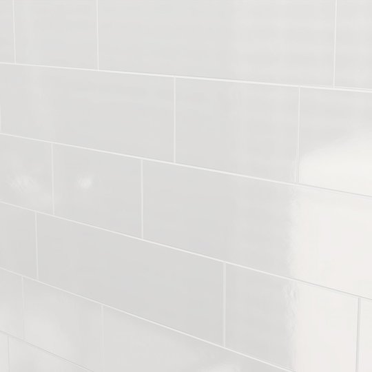 Плитка Wow Subway Lab Liso XL Ice White Gloss 7.5*30 (94199) Для кухни, Для общественных помещений, Для жилых помещений, Для ванной