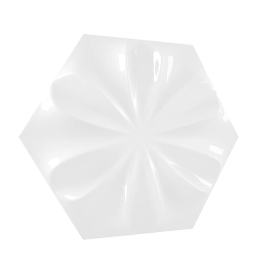 Плитка Wow Wow Collection Fiore Ice White Gloss 21.5*25 (91751) Для кухни, Для общественных помещений, Для жилых помещений, Для ванной