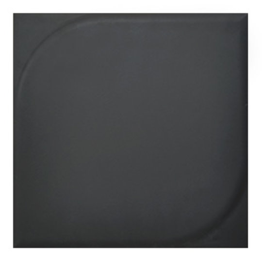 Плитка Wow Essential Leaf L Black Matt 25*25 (105132) Для кухні, Для громадських приміщень, Для житлових приміщень, Для ванної