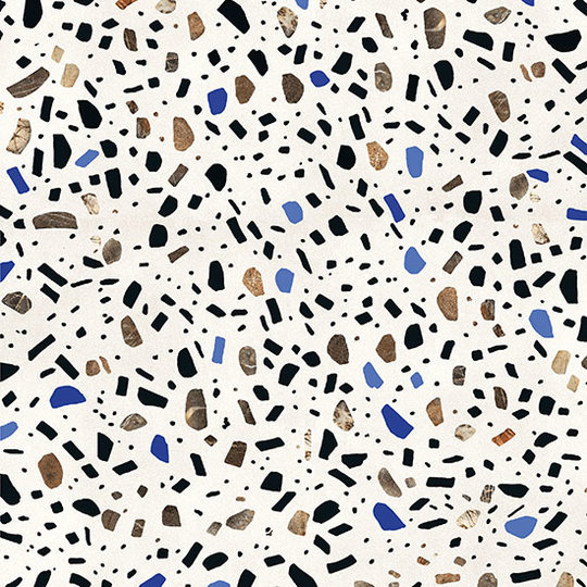 Плитка Fioranese Fio.Ghiaia Bianco Luc 60*60 (GH601LR) Для кухни, Для общественных помещений, Для жилых помещений, Для ванной
