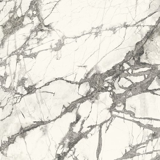 Плитка FMG Marmi MaxFine Calacatta Grey Prelucidato 75x75 (P75485MF6) Для кухни, Для общественных помещений, Для жилых помещений, Для ванной