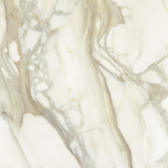 Плитка FMG Marmi MaxFine Calacatta Oro Prelucidato 75x75 (P75365MF6) Для кухни, Для общественных помещений, Для жилых помещений, Для ванной