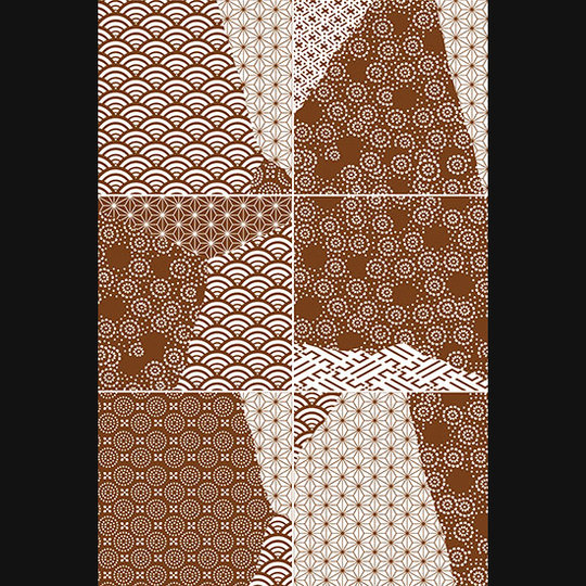 Плитка Fioranese Kintsugi Japan Mix Rust 20,13 * 20,13 (KTJX205) Для кухні, Для громадських приміщень, Для житлових приміщень, Для ванної