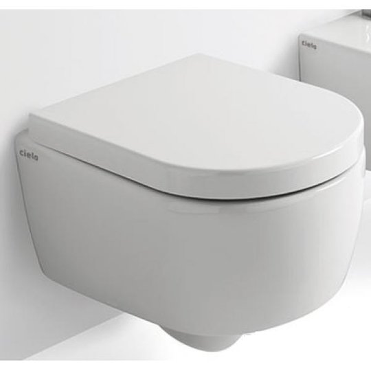 Унитаз подвесной безободковый укороченный Cielo Smile MINI, white (SMVSRK) Подвесные 
