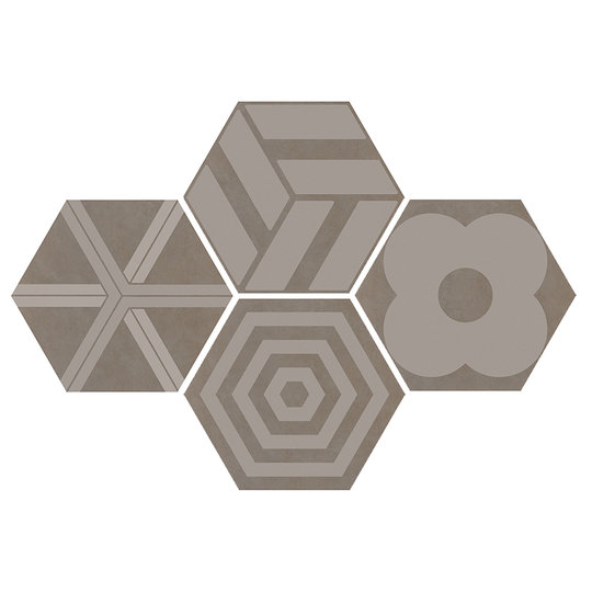Плитка Ornamenta Corebasics Patchwork Ivory Hexagon D60 (CB60PATCHI) Ornamenta Для кухни, Для общественных помещений, Для жилых помещений, Для ванной