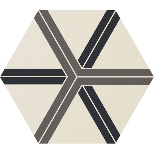 Плитка Ornamenta Corebasics Plot White Hexagon D60 (CB60PLW) Ornamenta Для кухни, Для общественных помещений, Для жилых помещений, Для ванной