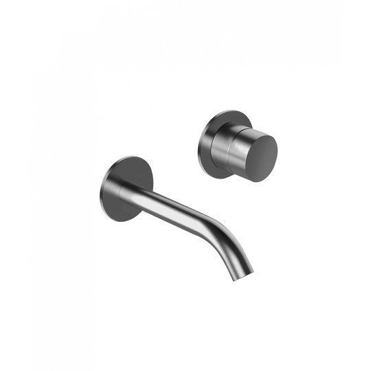 Смеситель для раковины настенный Fantini Aboutwater AA/27, Matt Gun Metal PVD (33 P5 Y111B+M011A) Для раковины Графит