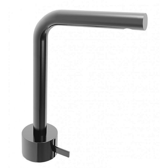 Змішувач для раковини з високим виливом Fantini Aboutwater AF / 21, Matt Gun Metal PVD (27 P5 A506WF) Для раковини Графіт