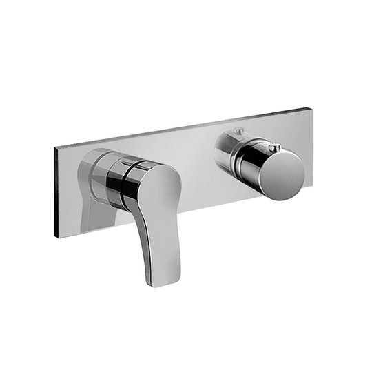 Термостат на 3 позиции Fantini Aboutwater AL/23, хром (26 02 B473B+D373A) Для душа Хром