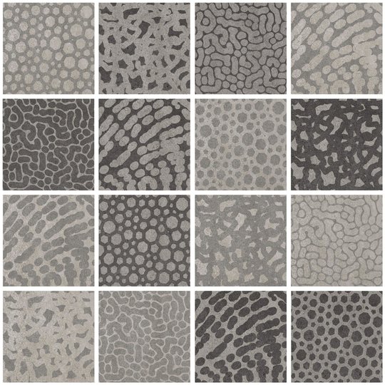 Плитка Lea Ceramiche Concreto and Zoom Decoro Zoom ZOOM MIX 20 Nat 20*20 (LGLC3Z0) Lea Ceramiche Для кухни, Для ванны, Для общественных помещений, Для жилых помещений