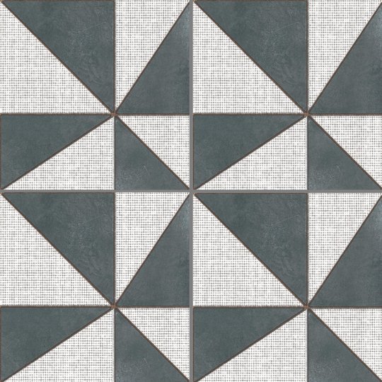 Плитка Mutina Azulej Gira Nero 20x20 (PUA41) Для кухни, Для общественных помещений, Для жилых помещений, Для ванной