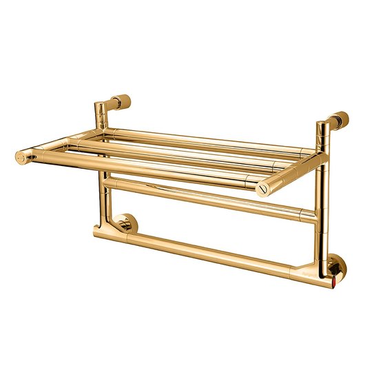  Електрична рушникосушка з полицею Margaroli Sereno, золото 306x530 (579 / M-ORO) MargaroliSereno 
