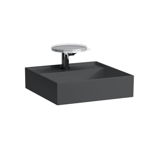 Керамічна раковина 46 см Laufen Kartell, графіт матовий (H8183317581111) На стільницю, На тумбу 