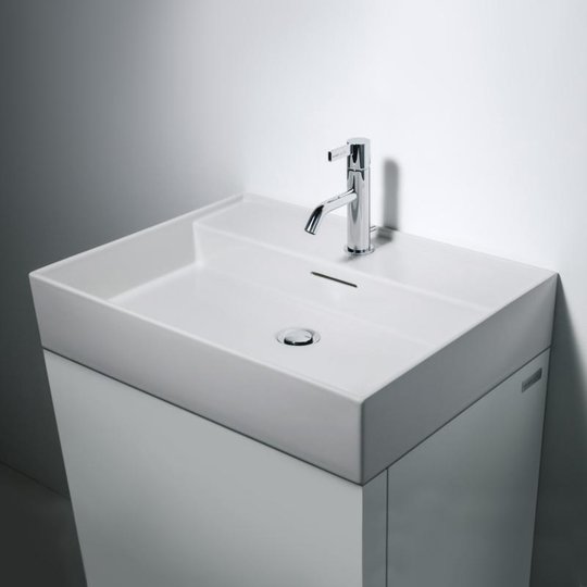 Керамічна раковина 60 см Laufen Kartell, сірий матовий (H8103337591041) На стільницю, На тумбу, Підвісні 