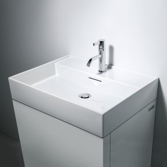 Керамическая раковина 60 см Laufen Kartell, белый (H8103330001041) На столешницу, На тумбу, Подвесные Прямоугольные