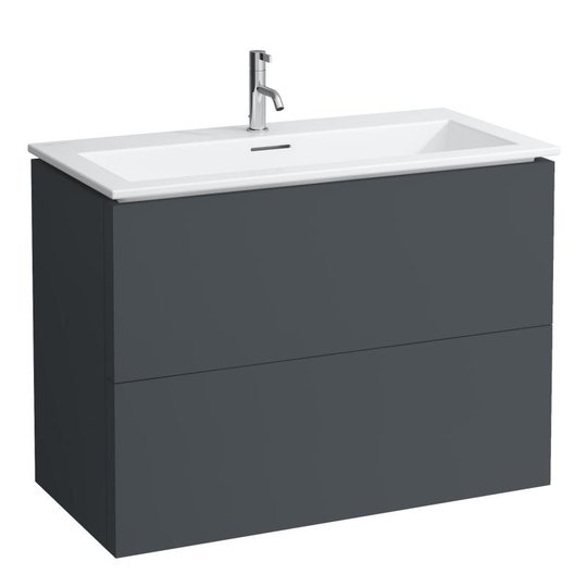 Мебельный комплект 100 см Laufen Kartell, темно-серый (H8603376421041) Laufen Мебельные комплекты