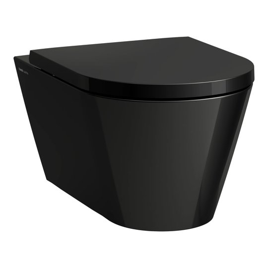 Підвісний безободковий унітаз Laufen Kartell, чорний глянцевий (H8203370200001) Підвісні 
