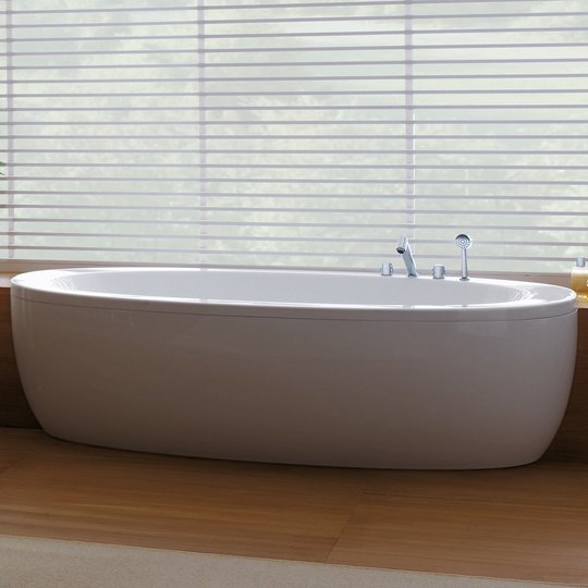Ванна напіввбудована з акрилу Laufen IL BAGNO Alessi One 203х102 см, white (H2449700000001) Laufen Овальні