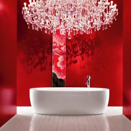 Ванна окремостояча з акрилу Laufen IL BAGNO Alessi One 203х102 см, white (H2419700000001) Laufen Овальні