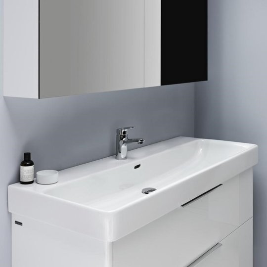 Керамическая раковина 120*46,5 см Laufen Pro S, белый (H8149650001041) На столешницу, На тумбу, Подвесные Прямоугольные