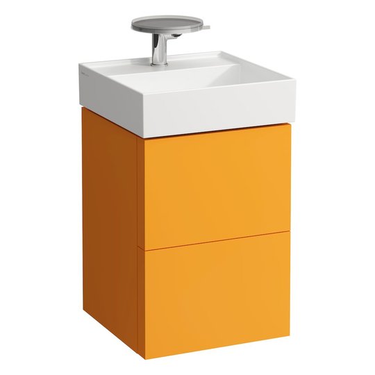Тумба підвісна з 2 ящиками, 44 см Laufen Kartell, Помаранчевий (H4075080336431) Laufen Тумби