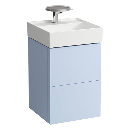 Тумба підвісна з 2 ящиками, 44 см Laufen Kartell, Сіро-блакитний (H4075080336451) Laufen Тумби