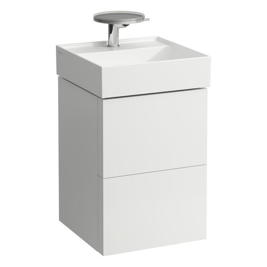 Тумба подвесная с 2 ящиками, 44 см Laufen Kartell, белый матовый (H4075080336401) Laufen Тумбы