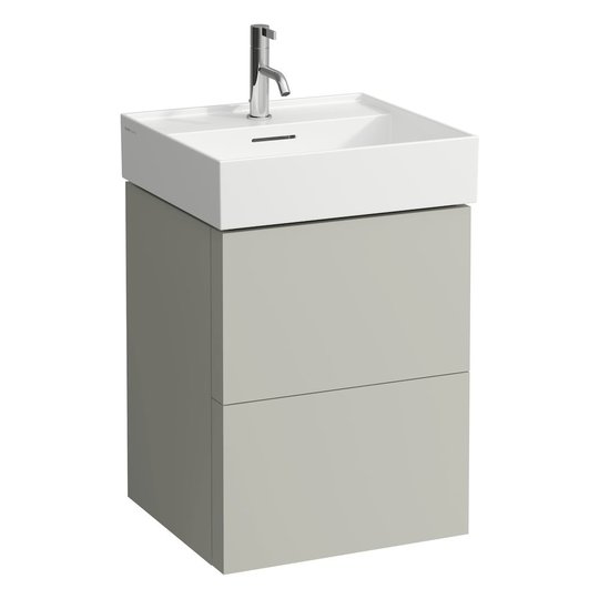 Тумба підвісна з 2 ящиками, 48 см Laufen Kartell, мокрий асфальт (H4075090336411) Laufen Тумби