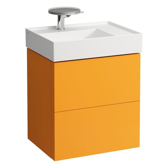 Тумба подвесная с 2 ящиками, 58 см Laufen Kartell, оранжевый (H4075580336431) Laufen Тумбы