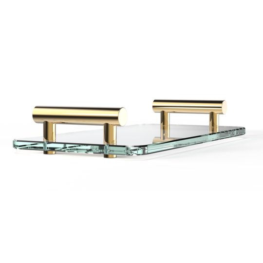 Лоток для ванной комнаты Decor Walther Bar TAB, золото/прозрачное стекло (0857020) Полочки Decor Walther