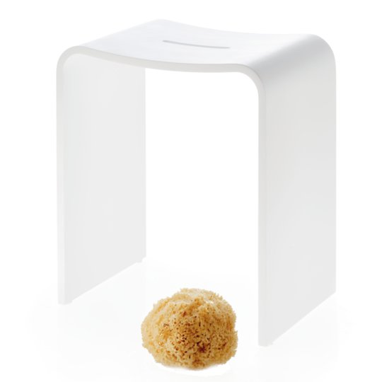 Душова табуретка Decor Walther Stone STOOL, білий матовий (0974750) Душевая табуретка Decor Walther