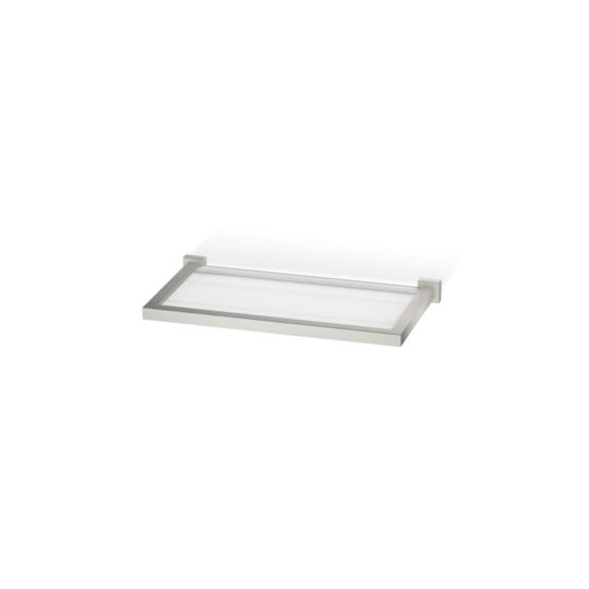 Стеклянная полка Decor Walther Corner CO GLA30, никель сатинированный (0560834) Полочки Decor Walther