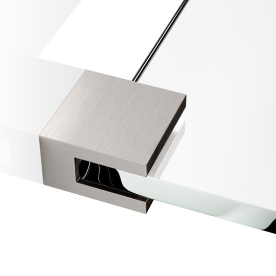 Держатели для стеклянной полки Decor Walther Corner CO GKH, никель сатинированный (0561234) Полочки Decor Walther