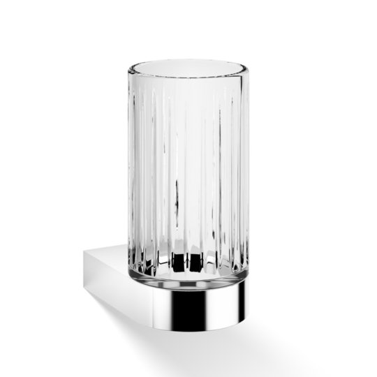 Настенный стакан для зубных щеток Decor Walther Century WMG KRISTALL SCHLIFF, хром (0586900) Стаканы для зубных щеток Decor Walther