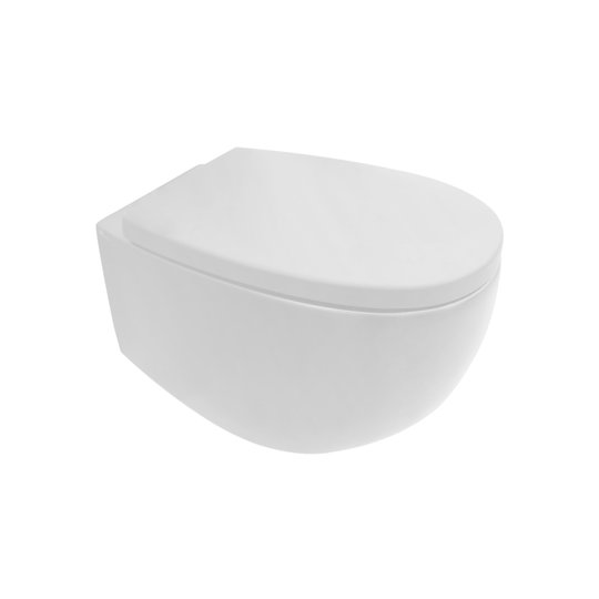 Підвісний безободковий унітаз NIC Design Milk, білий матовий (003 482.003) Підвісні 
