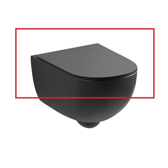 Крышка для унитаза soft-closing NIC Design Pin, антрацит матовый (005 712.013) 