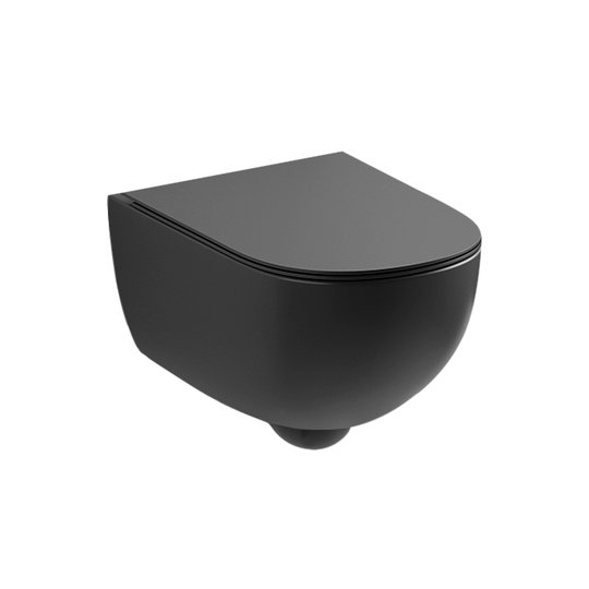 Подвесной безободковый унитаз NIC Design Pin, антрацит матовый (003 709.013) Подвесные 