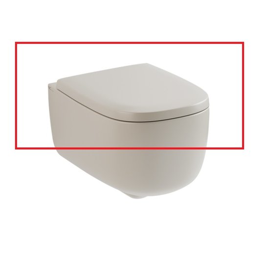 Кришка для унітазу soft-closing NIC Design Ovvio, бежевий матовий (005 437.056) 