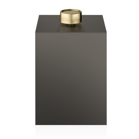 Корзина для бумаги с крышкой Decor Walther Contemporary DW 76, темная бронза/золото матовое (0614441) Корзина для бумаги Decor Walther