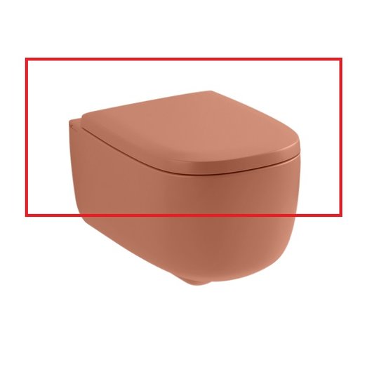 Кришка для унітазу soft-closing NIC Design Ovvio, рожевий глянцевий (005 437.072) 