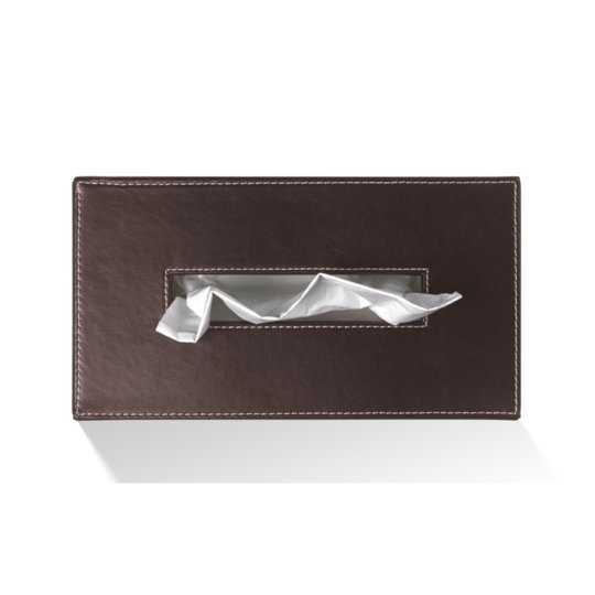 Серветниця Decor Walther Brownie KB 40, імітація шкіри темно-коричнева (0838390) Контейнери для серветок Decor Walther