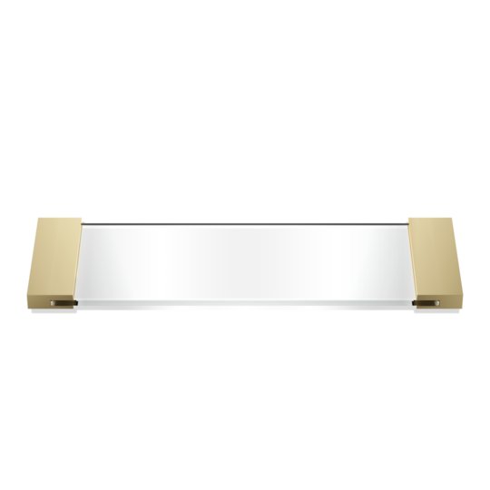 Лоток Decor Walther Contemporary TAB 34, золото матове / прозоре скло (0848744) Боксы для универсальных предназначений Decor Walther