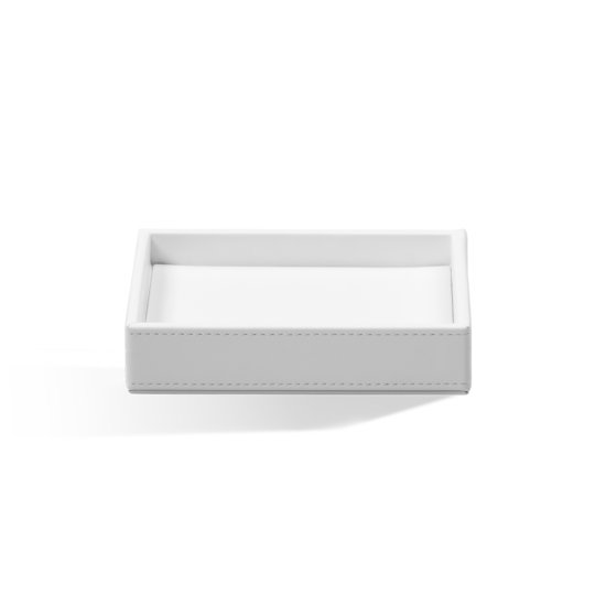 Лоток Decor Walther Brownie TAB S, імітація шкіри Біла (0931050) Боксы для универсальных предназначений Decor Walther