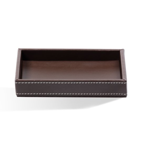 Лоток Decor Walther Brownie TAB S, имитация кожи темно-коричневая (0931090) Боксы для универсальных предназначений Decor Walther