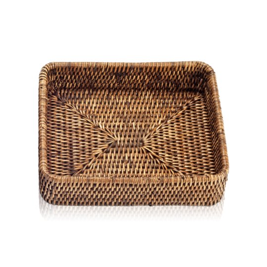 Лоток Decor Walther Basket TAB 1, ротанг темный (0931992) Боксы для универсальных предназначений Decor Walther