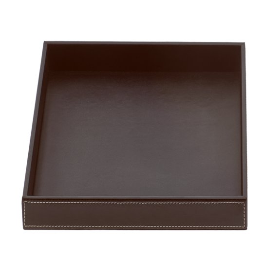 Лоток Decor Walther Brownie TAB Q, имитация кожи темно-коричневая (0932490) Боксы для универсальных предназначений Decor Walther