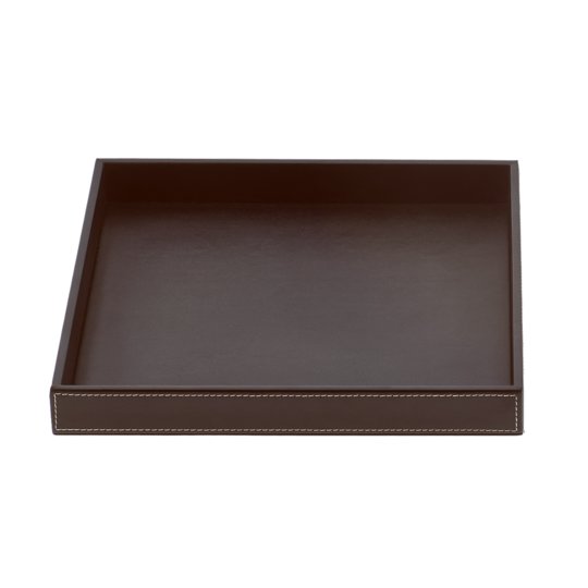 Лоток Decor Walther Brownie TAB R, имитация кожи темно-коричневая (0932590) Боксы для универсальных предназначений Decor Walther